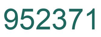 Número 952371 imagen verde