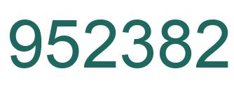 Number 952382 green image