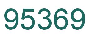 Number 95369 green image