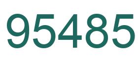 Number 95485 green image
