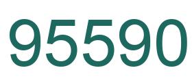 Number 95590 green image
