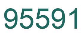 Number 95591 green image