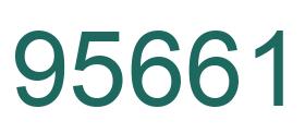 Número 95661 imagen verde