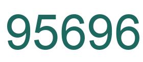 Número 95696 imagen verde