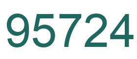 Number 95724 green image