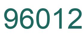 Número 96012 imagen verde