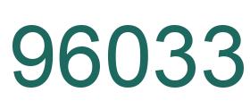 Número 96033 imagen verde