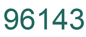 Número 96143 imagen verde