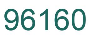 Número 96160 imagen verde