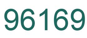 Number 96169 green image