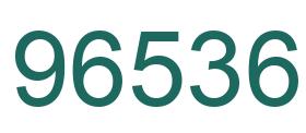 Número 96536 imagen verde