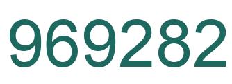 Number 969282 green image