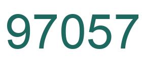 Number 97057 green image