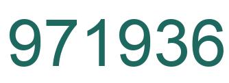 Number 971936 green image
