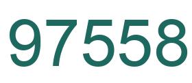 Number 97558 green image