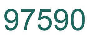 Number 97590 green image