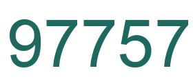 Number 97757 green image