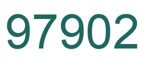 Number 97902 green image