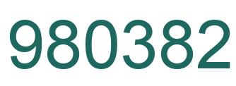 Number 980382 green image