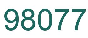 Número 98077 imagen verde