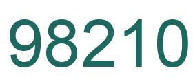 Number 98210 green image