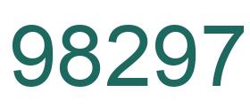 Number 98297 green image
