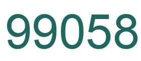Número 99058 imagen verde