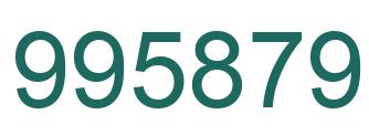Número 995879 imagen verde