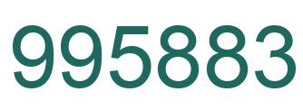 Número 995883 imagen verde