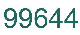 Número 99644 imagen verde