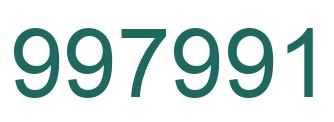 Número 997991 imagen verde