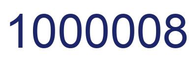 Number 1000008 blue image