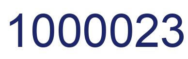 Número 1000023 imagen azul