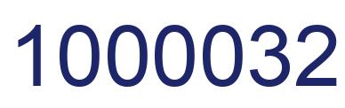 Number 1000032 blue image