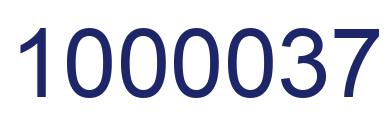 Number 1000037 blue image