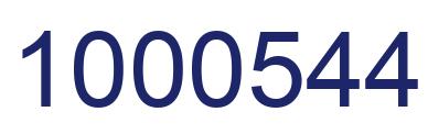 Número 1000544 imagen azul