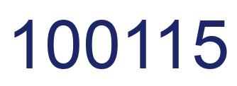 Número 100115 imagen azul