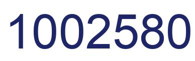 Number 1002580 blue image