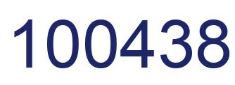 Number 100438 blue image