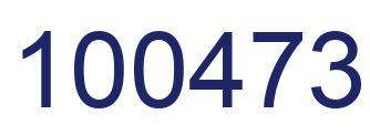 Number 100473 blue image