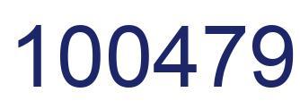 Number 100479 blue image