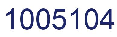 Number 1005104 blue image