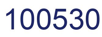 Number 100530 blue image