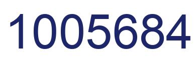 Number 1005684 blue image