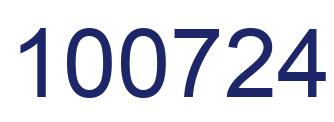 Number 100724 blue image