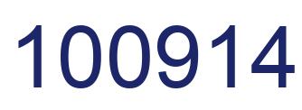 Number 100914 blue image
