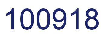 Number 100918 blue image