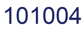 Número 101004 imagen azul
