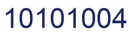 Número 10101004 imagen azul