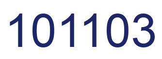 Number 101103 blue image